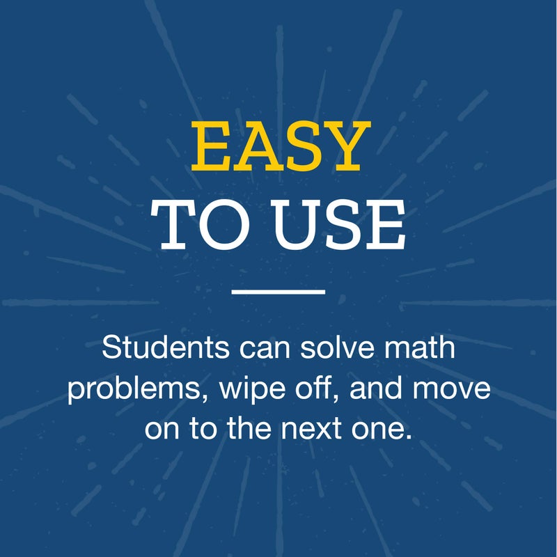 Really Good Stuff Place Value Dry Erase Boards, 12" by 9" -Set of 6- Help Students Write Large Numbers in Standard, Word, Expanded Forms, Double-Sided Practice Boards - Image 5